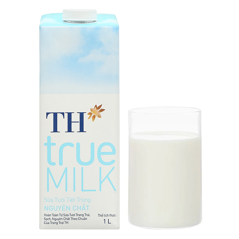Thùng 12 hộp sữa tươi tiệt trùng TH true MILK không đường 1 lít (từ 1 tuổi) 22