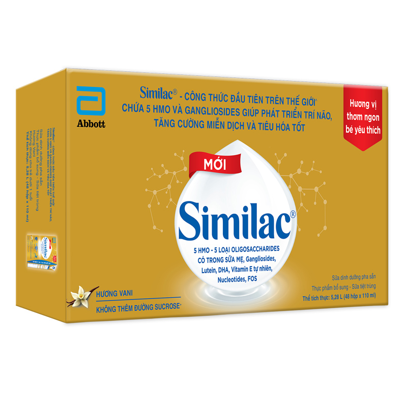 Combo 2 thùng 48 hộp sữa pha sẵn Similac hương vani 110 ml (từ 1 tuổi) 3