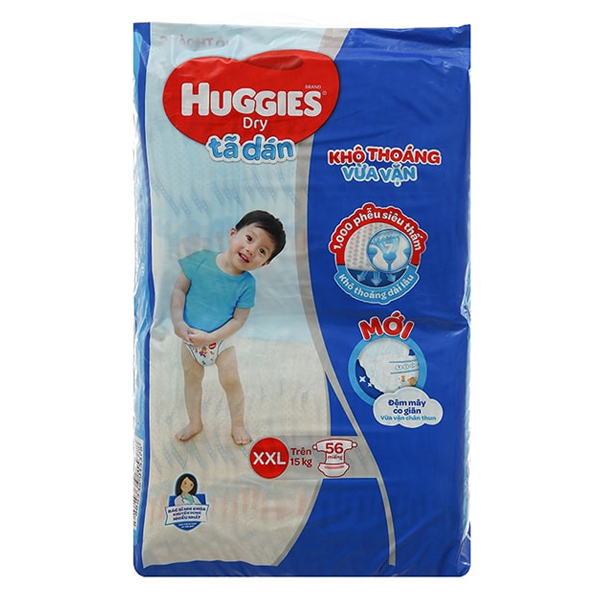 Tã dán cho bé Huggies XXL 56 miếng giá tốt - AVAKids.com