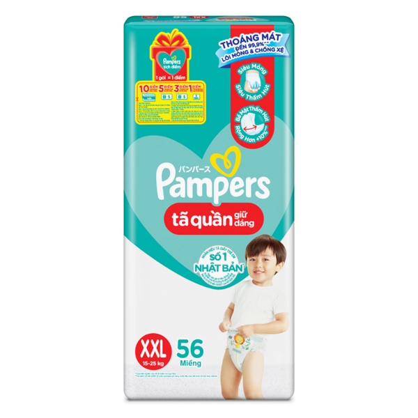 Tã quần Pampers Super Jumbo size XL 62 miếng (12 - 17 kg) 15