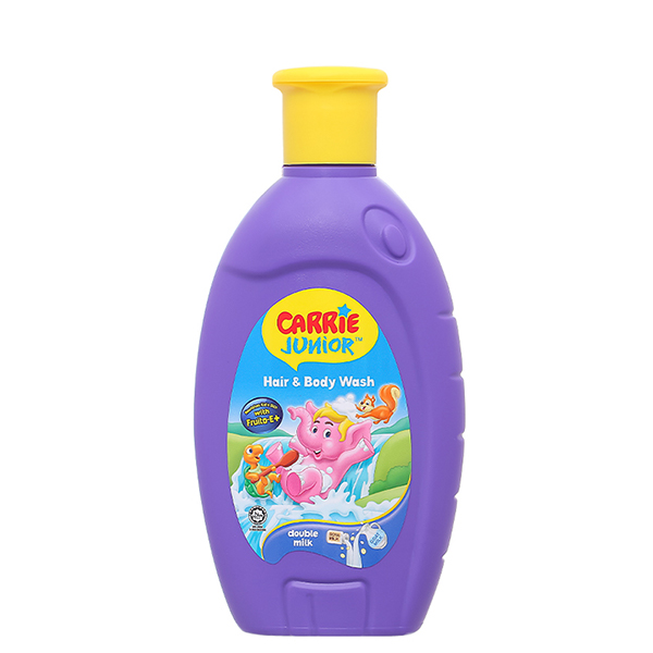Sữa tắm & gội 2in1 cho bé Carrie Junior tinh chất sữa 280g (từ 2 tuổi) làm sạch dịu nhẹ - AVAKids.com