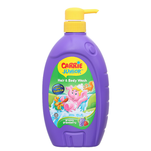 Sữa tắm & gội 2in1 cho bé Carrie Junior hương Grapeberry 280g (từ 2 tuổi) 7