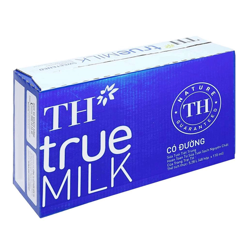 Lốc 4 hộp sữa tươi tiệt trùng TH true MILK có đường 110 ml (từ 1 tuổi) 13