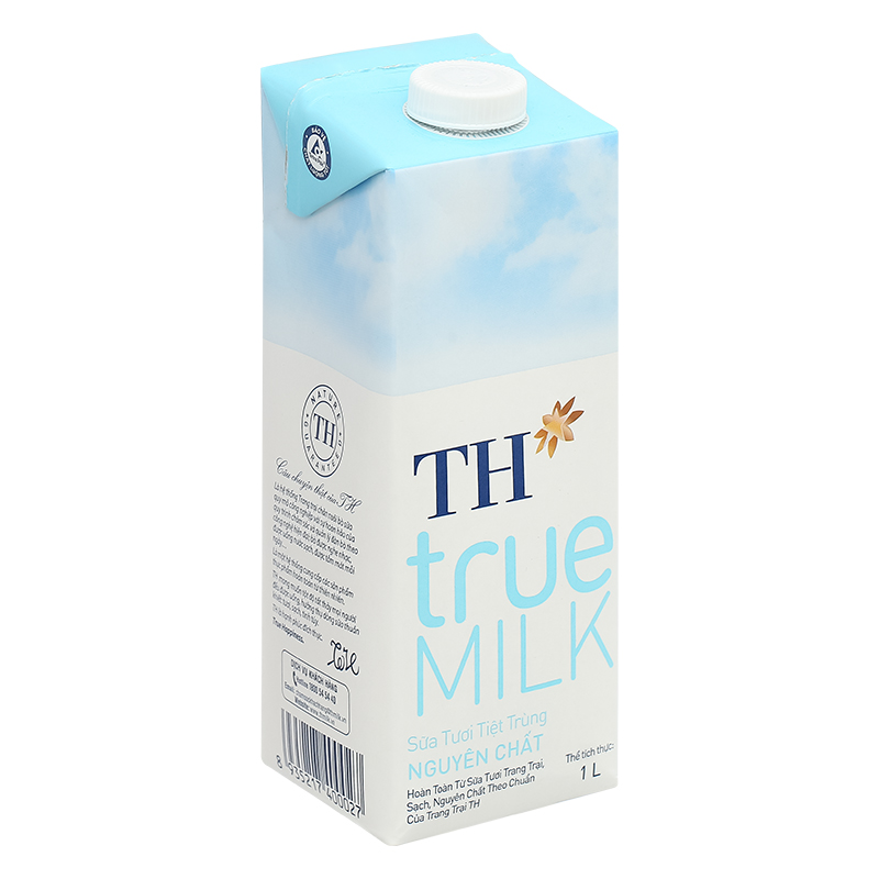 Thùng 12 hộp sữa tươi tiệt trùng TH true MILK không đường 1 lít (từ 1 tuổi) 4
