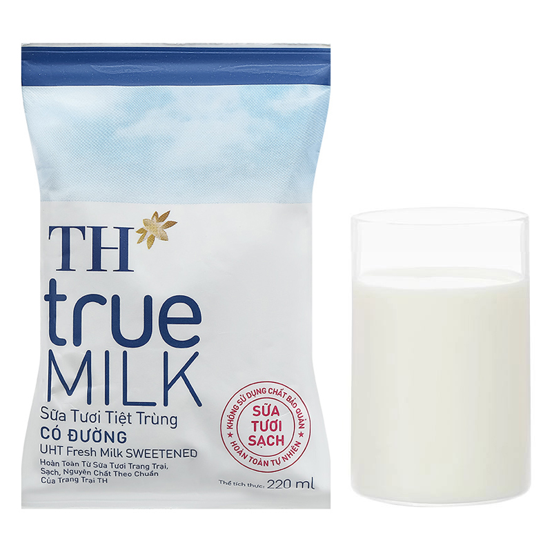 Sữa tươi tiệt trùng TH true MILK có đường 220 ml (từ 1 tuổi) 13