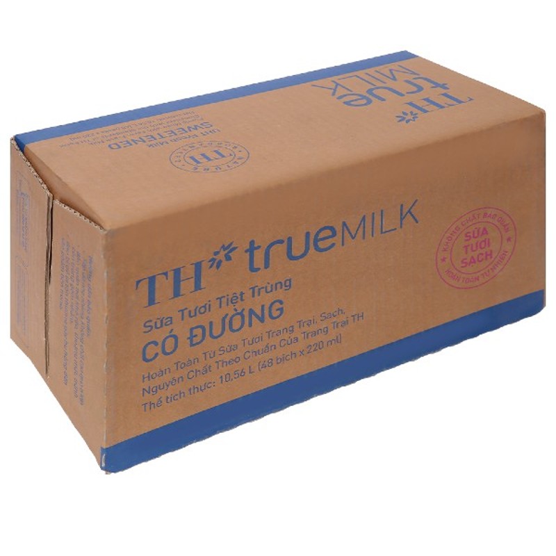 Sữa tươi tiệt trùng TH true MILK có đường 220 ml (từ 1 tuổi) 8