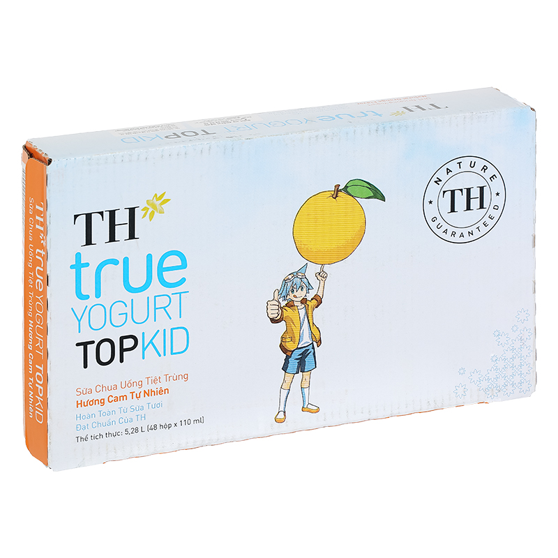 Lốc 4 hộp sữa chua uống tiệt trùng TH true YOGURT TOPKID vị cam 110 ml (từ 2 tuổi) - Giao bao bì ngẫu nhiên 15