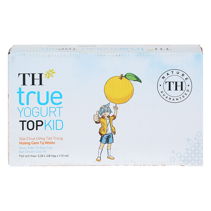 Lốc 4 hộp sữa chua uống tiệt trùng TH true YOGURT TOPKID vị cam 110 ml (từ 2 tuổi) - Giao bao bì ngẫu nhiên 16