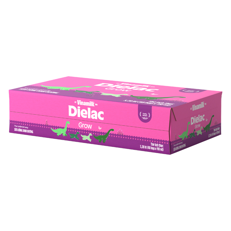 Lốc 4 hộp sữa non pha sẵn Dielac Grow 110 ml (từ 1 tuổi) - Giao bao bì ngẫu nhiên 13