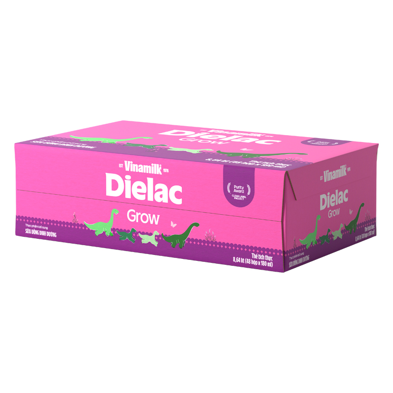 Lốc 4 hộp sữa non pha sẵn Dielac Grow 180 ml (từ 1 tuổi) - Giao bao bì ngẫu nhiên 14