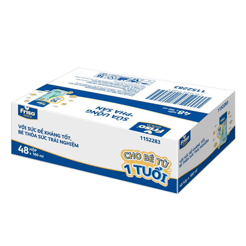 Thùng 48 hộp sữa pha sẵn Friso Gold hương vani 180 ml (từ 1 tuổi) 2