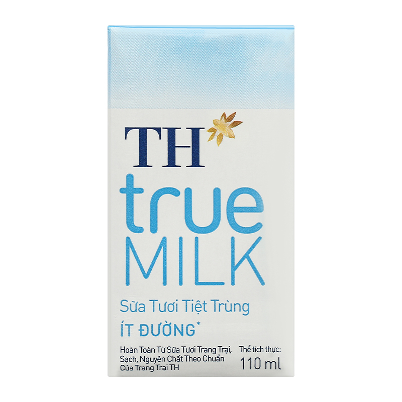 Lốc 4 hộp sữa tươi tiệt trùng TH true MILK ít đường 110 ml (từ 1 tuổi) 19
