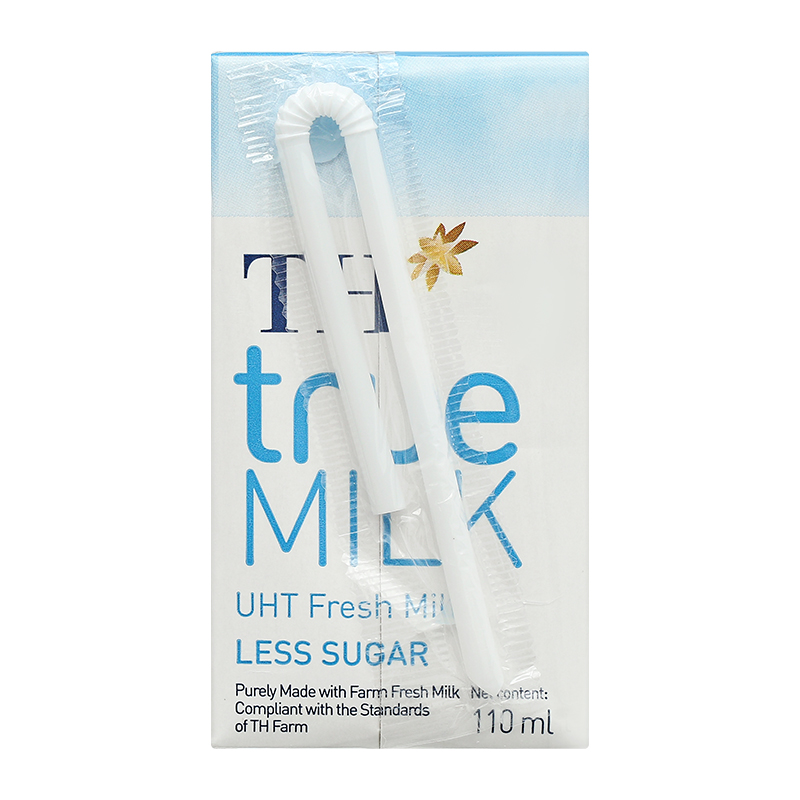 Lốc 4 hộp sữa tươi tiệt trùng TH true MILK ít đường 110 ml (từ 1 tuổi) 20
