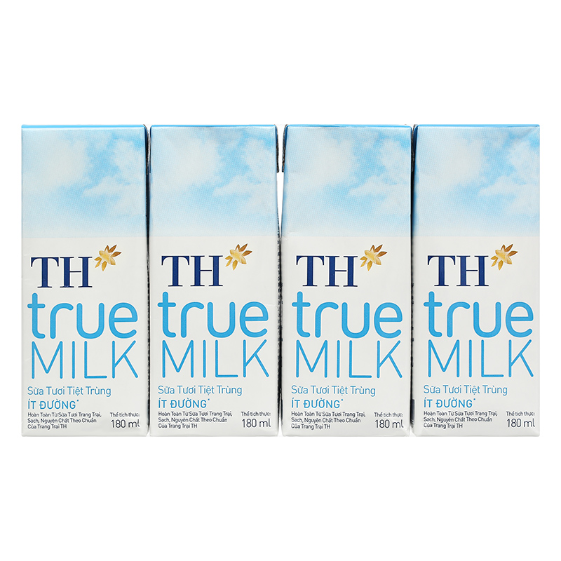 Thùng 48 hộp sữa tươi tiệt trùng TH true MILK ít đường 180 ml (từ 1 tuổi) 5