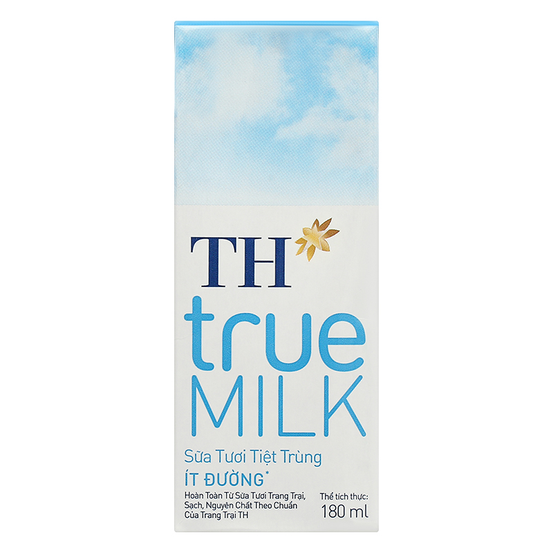 Thùng 48 hộp sữa tươi tiệt trùng TH true MILK ít đường 180 ml (từ 1 tuổi) 8