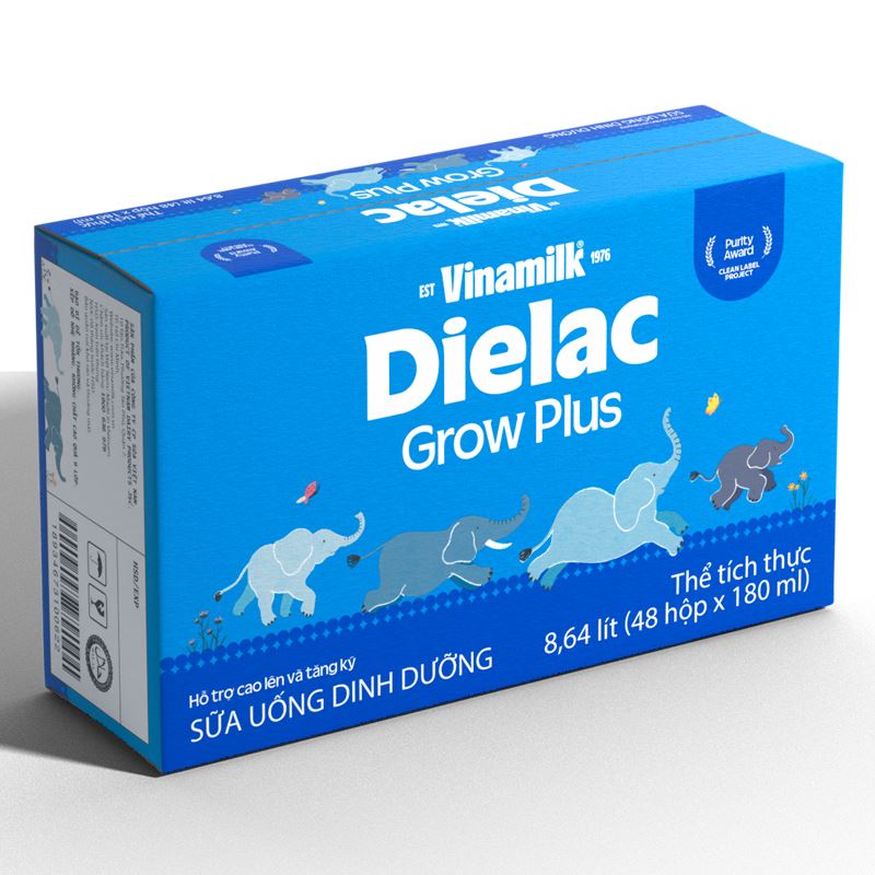Lốc 4 hộp sữa non pha sẵn Dielac Grow Plus 180 ml (từ 1 tuổi) - Giao bao bì ngẫu nhiên 14