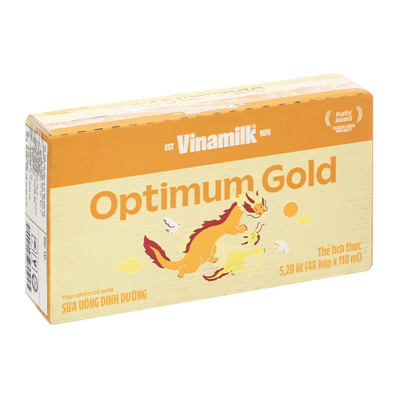Lốc 4 hộp sữa pha sẵn Optimum Gold 110 ml (từ 1 tuổi) - Giao bao bì ngẫu nhiên 18