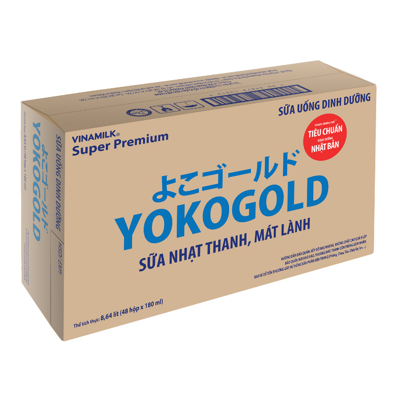 Combo 2 thùng 48 hộp sữa pha sẵn YokoGold 180 ml (từ 1 tuổi) 11