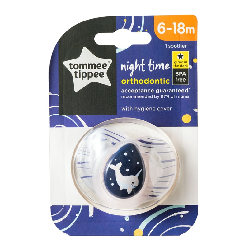 Bộ 2 ti ngậm Tommee Tippee dạ quang Night Time 433372 (0 - 6 tháng) - Màu ngẫu nhiên 17