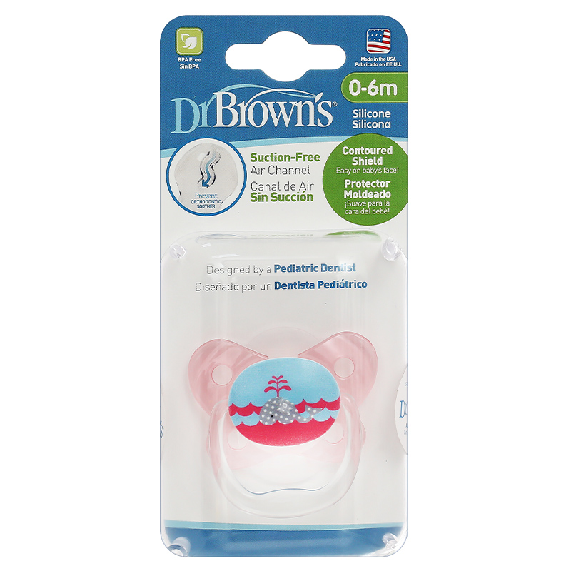 Ti ngậm Dr.Browns chỉnh nha (0 - 6 tháng) - Màu trắng 4
