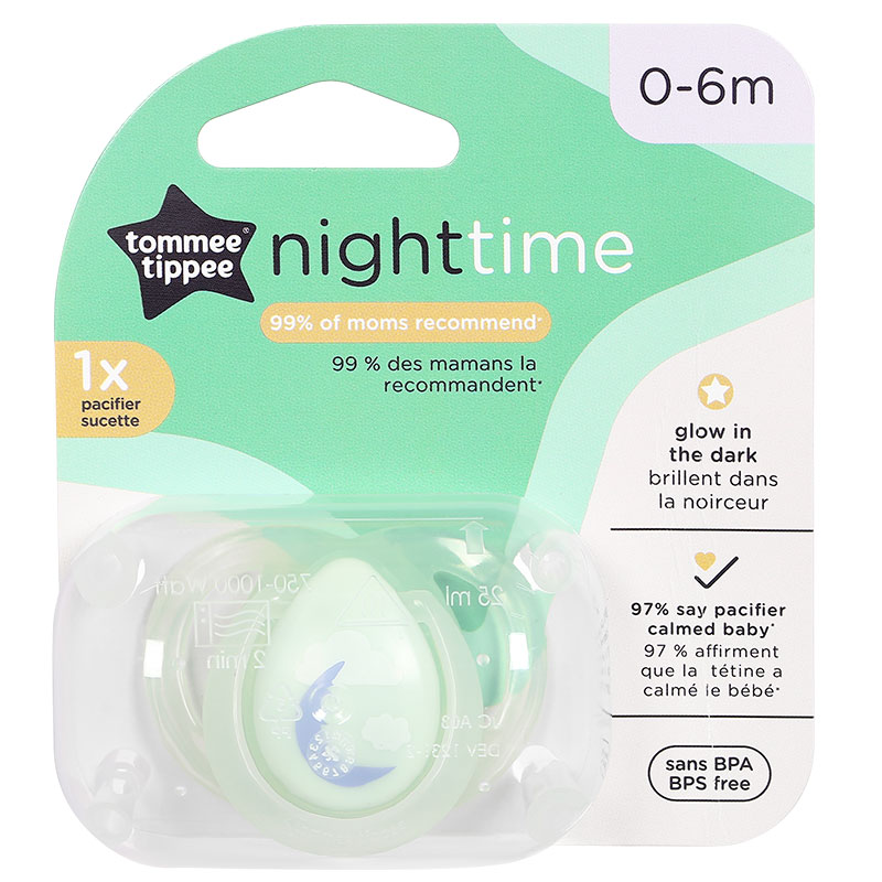 Bộ 2 ti ngậm Tommee Tippee dạ quang Night Time 433372 (0 - 6 tháng) - Màu ngẫu nhiên 7