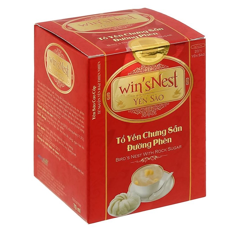 Hộp 6 hũ nước yến sào đường phèn Win'sNest 70 ml (từ 1 tuổi) 13