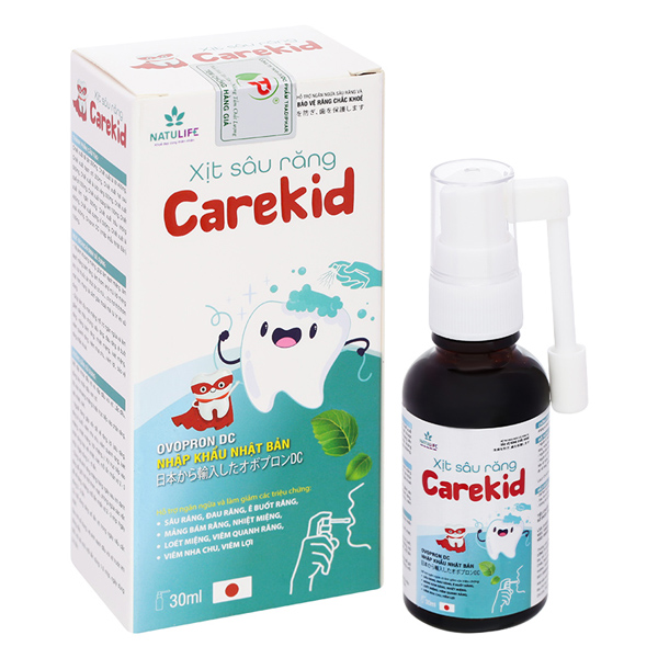 Lọ xịt Natulife CareKid ngừa sâu răng 30 ml (từ 6 tháng) chính hãng - AVAKids.com