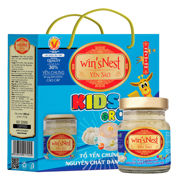 6 Hũ Nước Yến Sào Win'snest Kids Grow 70 tiện cho bé dùng, giảm 50% - AVAKids.com