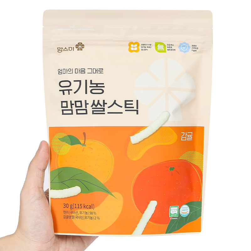 Bánh gạo lứt  ăn dặm MOMSMI vị táo, cà rốt gói 30g (từ 6 tháng) 13
