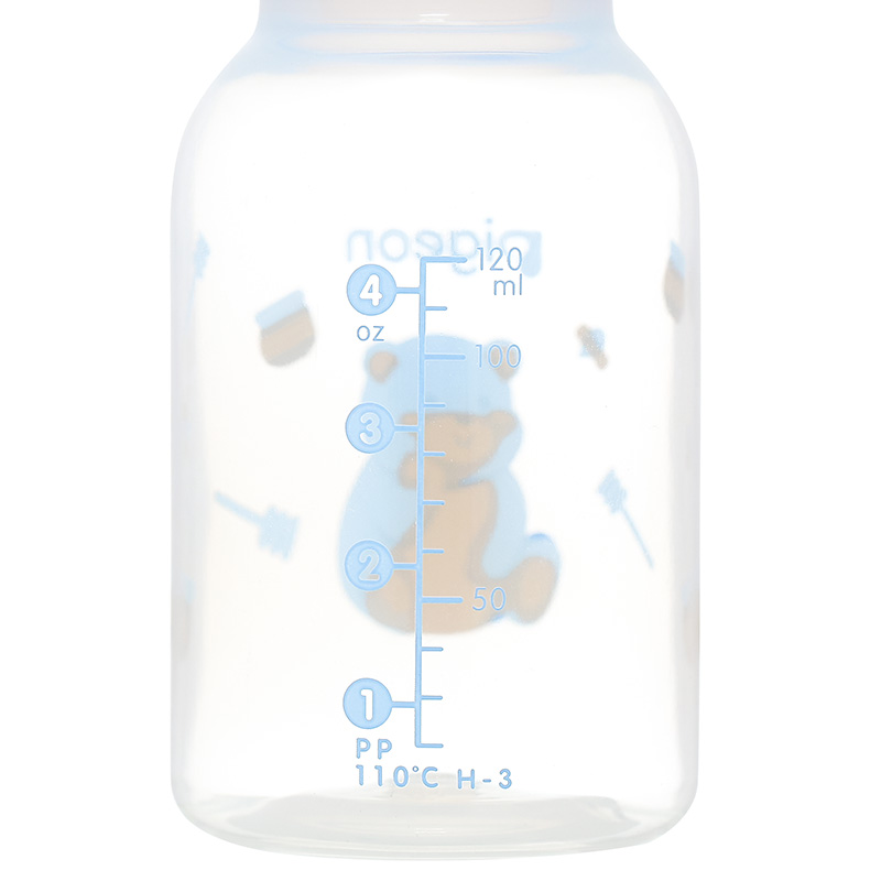 Bình sữa nhựa PP Pigeon cổ hẹp 240 ml - Hình gấu (từ 4 tháng) 21