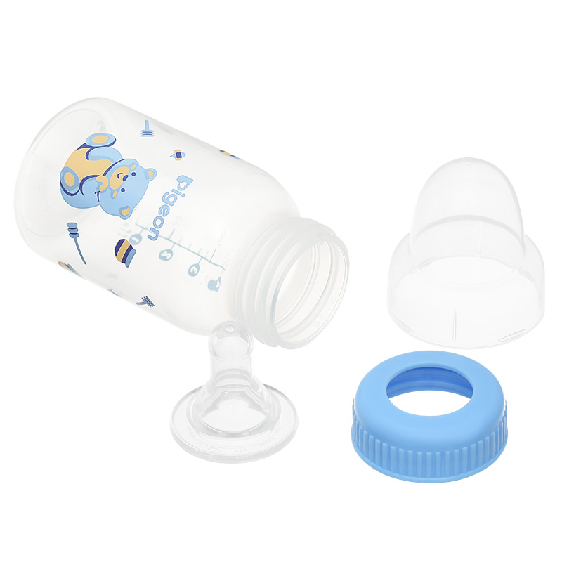 Bình sữa nhựa PP Pigeon cổ hẹp 240 ml - Hình gấu (từ 4 tháng) 22