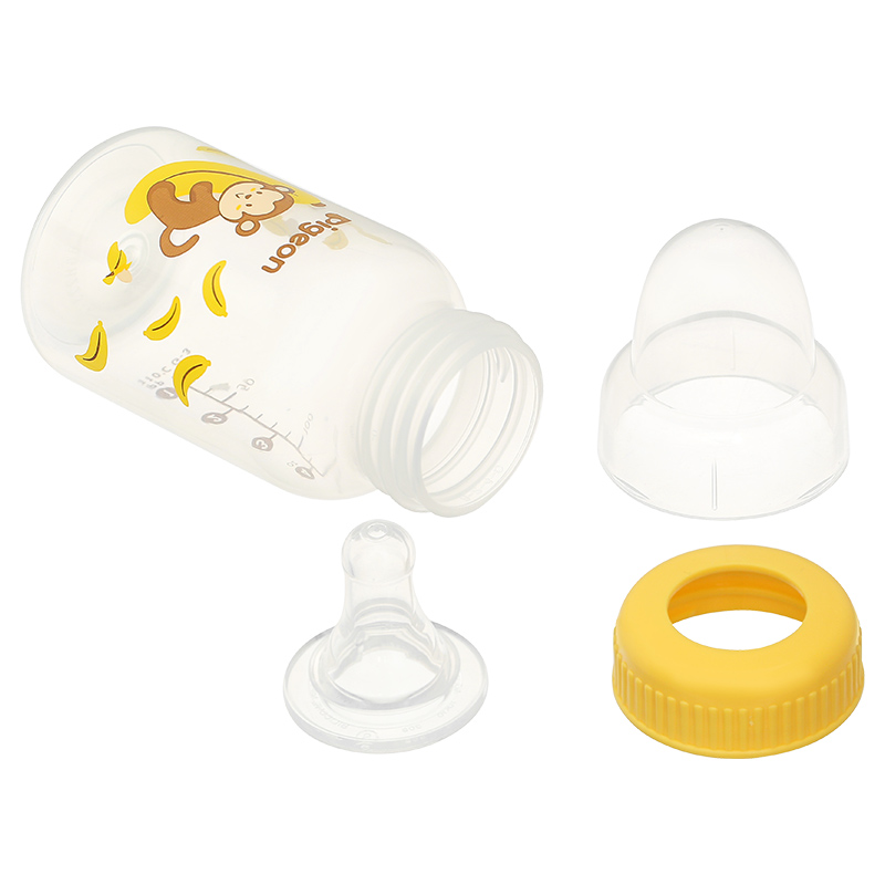 Bình sữa nhựa PP Pigeon cổ hẹp 240 ml - Hình khỉ (từ 4 tháng) 21