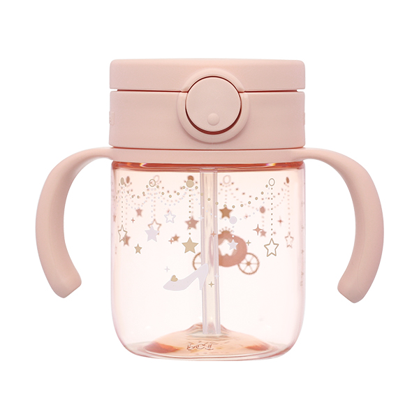 Bình tập uống Richell Axstars 200 ml - Màu hồng (từ 7 tháng)