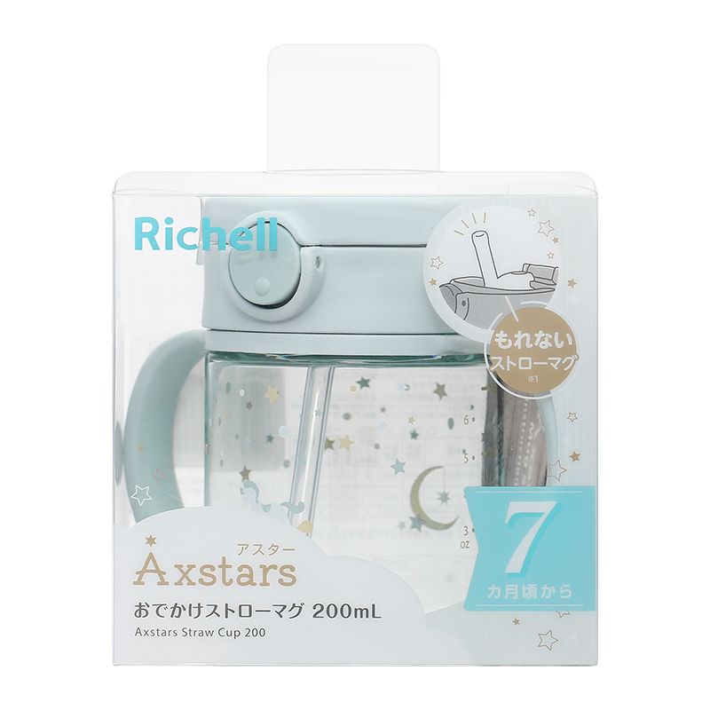 Bình tập uống Richell Axstars 200 ml - Màu hồng (từ 7 tháng) 14