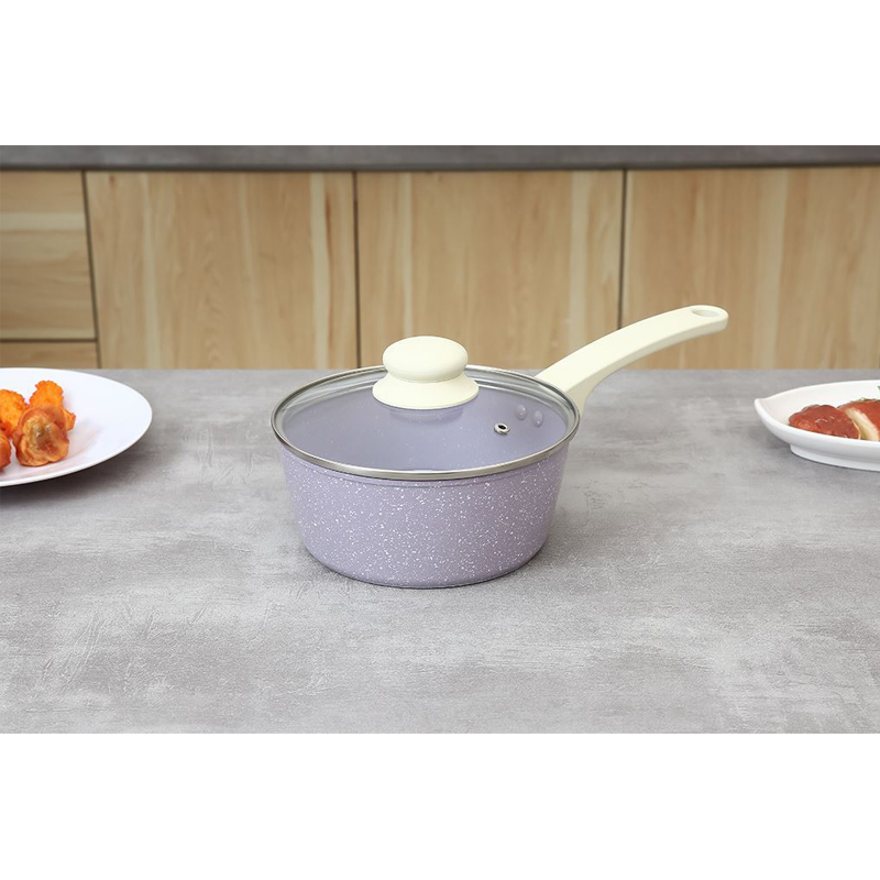 Bộ chảo quánh nhôm chống dính nắp kính Green Cook GCS247-T2 2