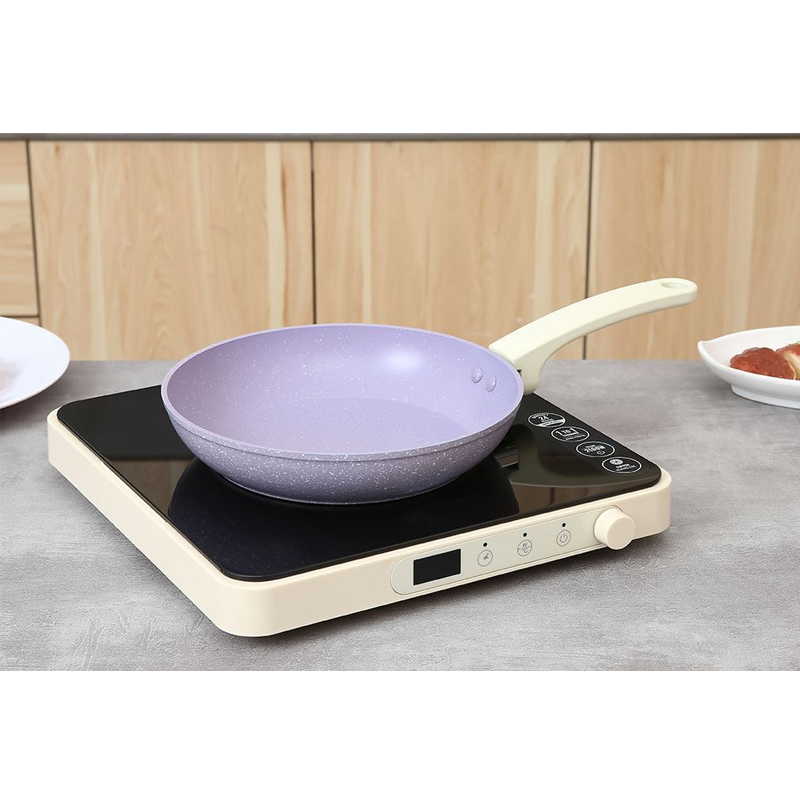 Bộ chảo quánh nhôm chống dính nắp kính Green Cook GCS247-T2 7