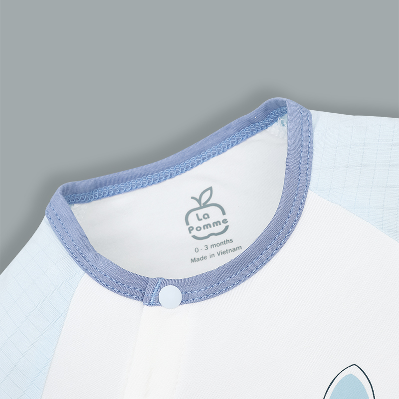 Bodysuit cài chéo bé nhỏ ngọt ngào La Pomme màu be - trắng 15