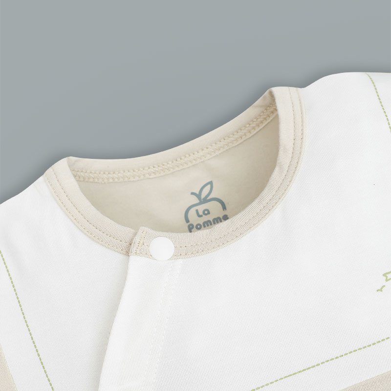 Bodysuit cài chéo phối cổ ngọt ngào La Pomme màu hồng 16