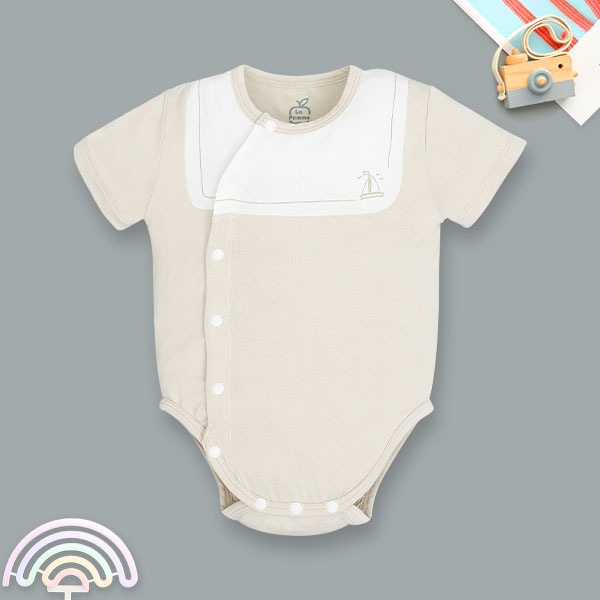 Bodysuit unisex La Pomme sợi tre be