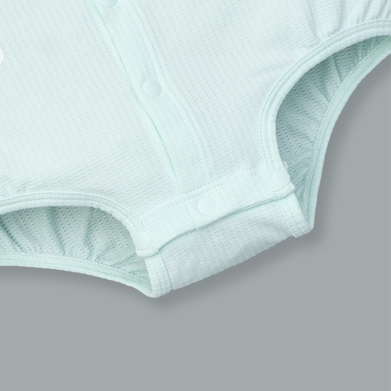 Bodysuit cài giữa bé yêu bồng bềnh La Pomme màu xanh mint 8
