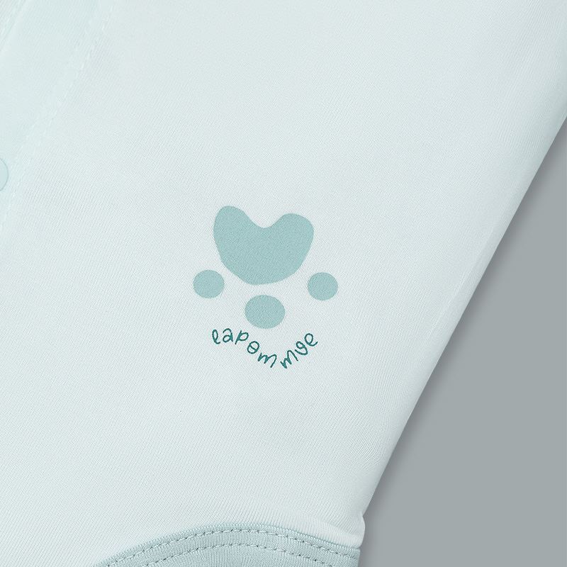Bodysuit cài giữa người bạn ú òa La Pomme màu xanh mint 11