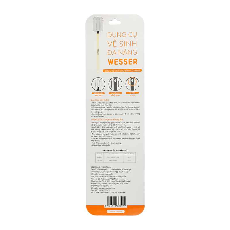Cọ rửa bình sữa Wesser 3