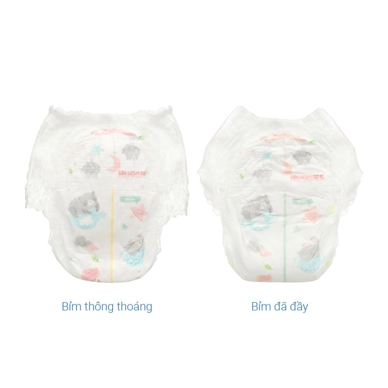 Combo 2 tã quần Huggies Nature made Overnite size L 44 miếng/bịch (9 - 14 kg) 28