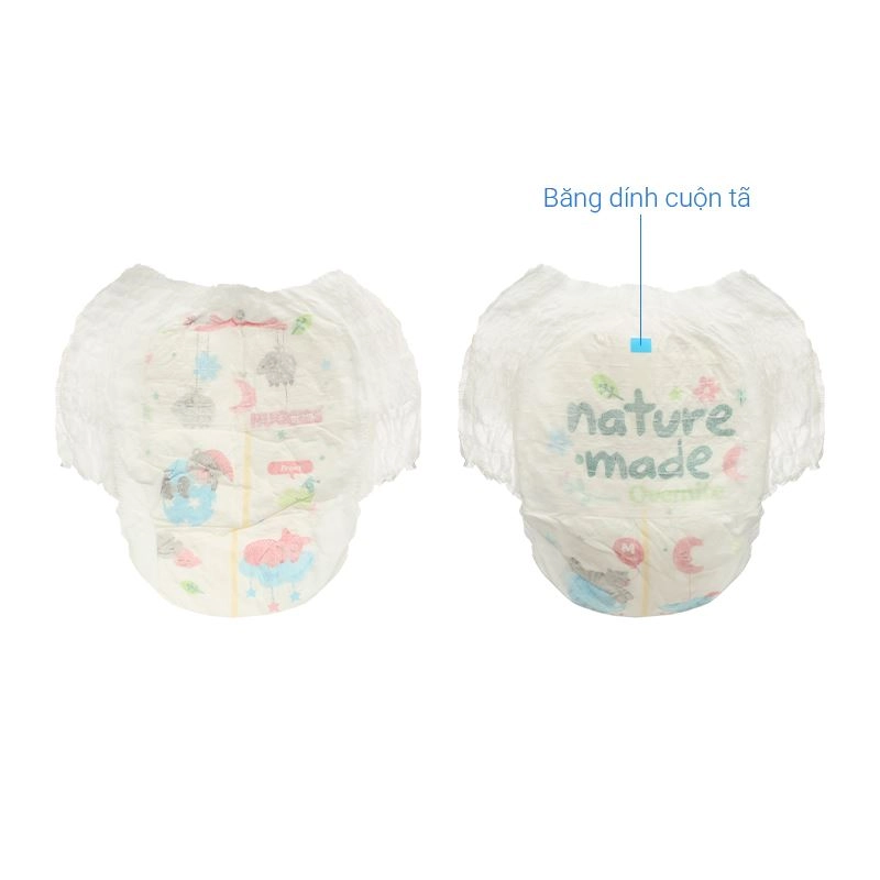 Combo 2 tã quần Huggies Nature made Overnite size M 58 miếng/bịch (6 - 11kg) 21