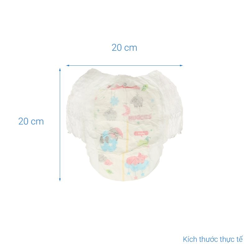 Combo 2 tã quần Huggies Nature made Overnite size M 58 miếng/bịch (6 - 11kg) 22