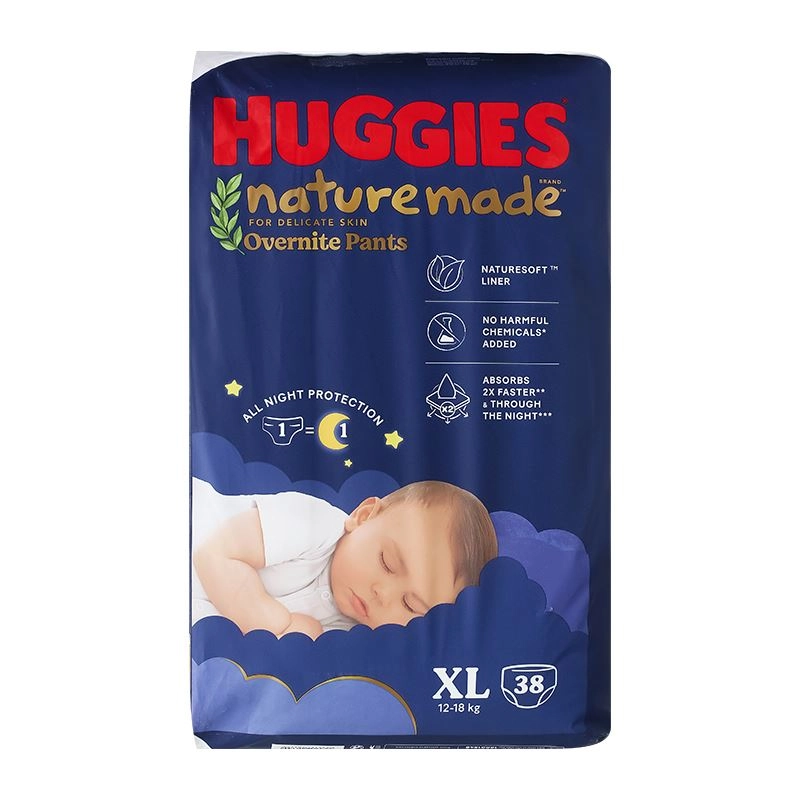 Tã quần Huggies Nature made Overnite size XL 38 miếng (12 - 18 kg) 3