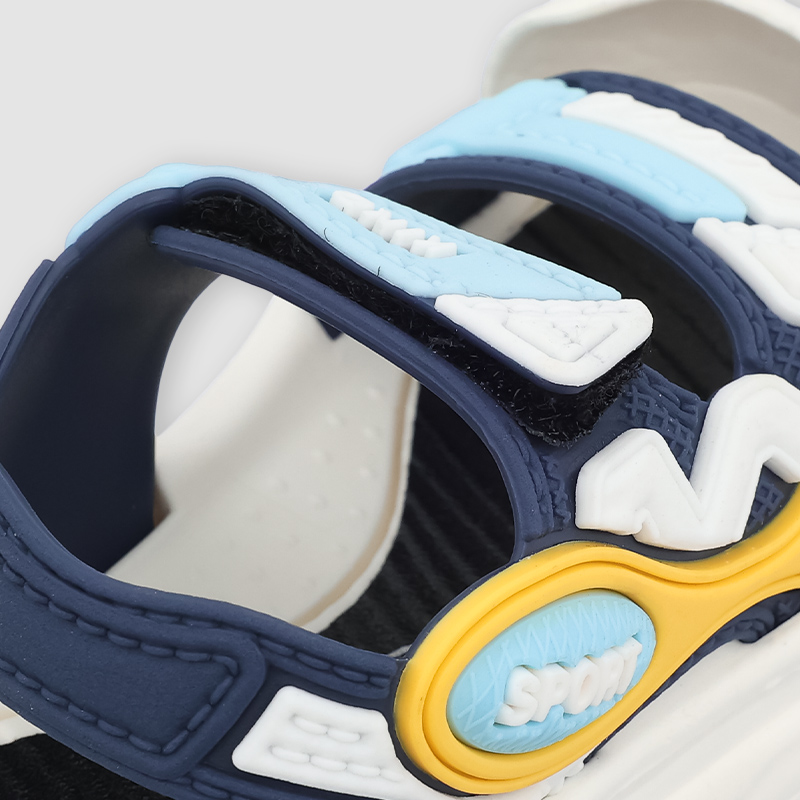 Giày sandal cho bé Á Châu Avakids AC72 màu xanh dương - trắng 7