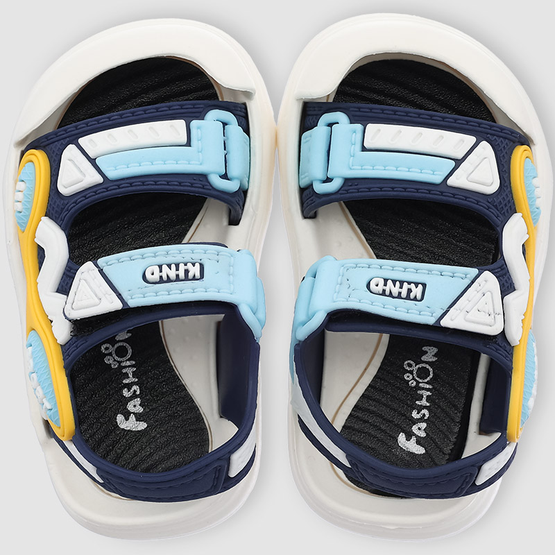 Giày sandal cho bé Á Châu Avakids AC72 màu xanh dương - trắng 8