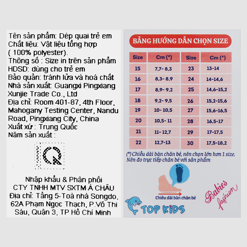 Giày sandal cho bé Á Châu Avakids AC72 màu xanh dương - trắng 10