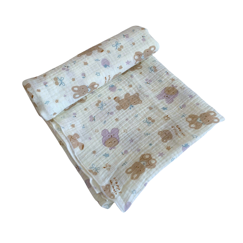 Khăn tắm muslin Bessla 2 lớp 90x100 cm - Động vật 7